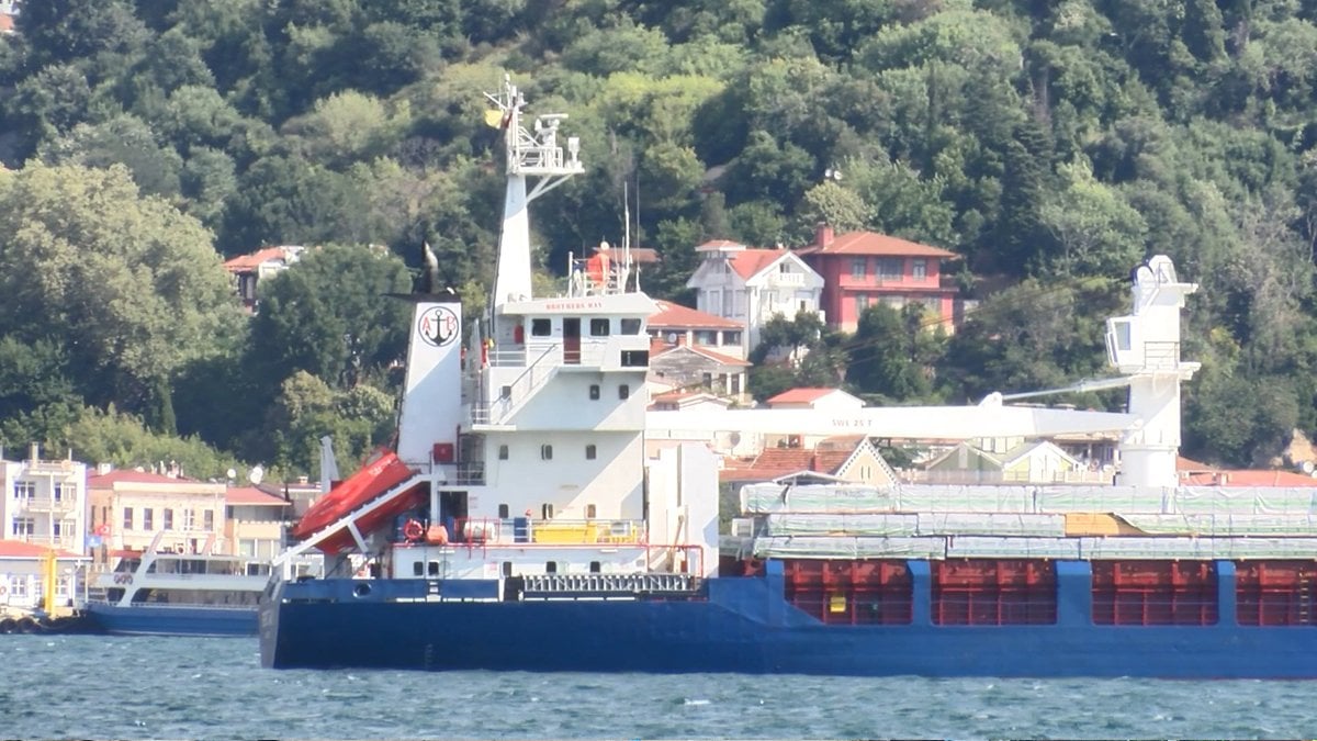 İstanbul Boğazı’nda gemi arızası