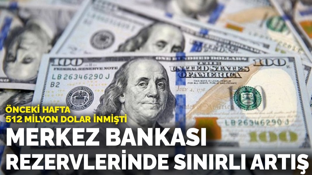 Merkez Bankası rezervlerinde sınırlı artış! Önceki hafta 512 milyon dolar inmişti