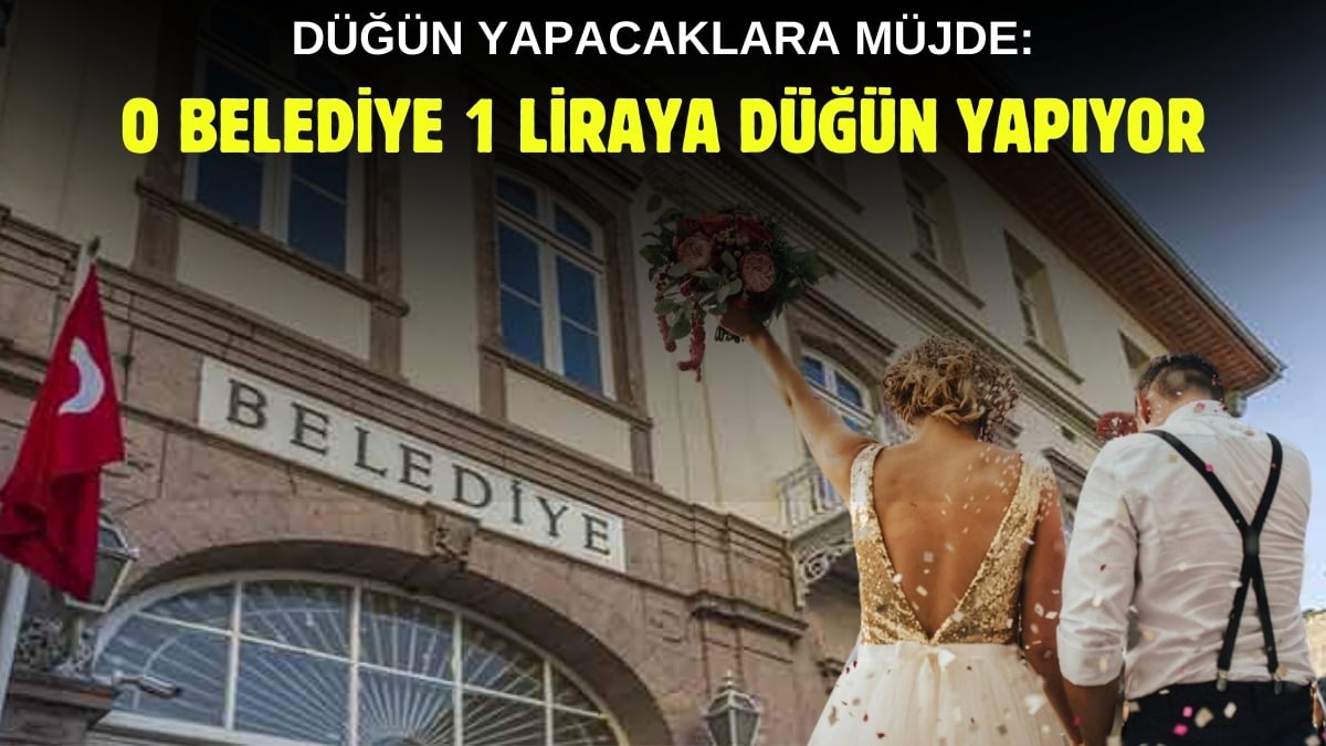 Evlenecek çiftlere müjde! 1 liraya nikah salonu olur mu demeyin, belediye dev hizmeti başlattı