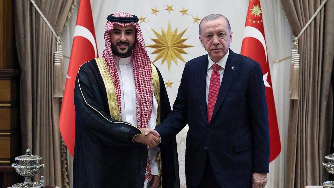 Erdoğan, Suudi Arabistan Savunma Bakanı ile görüştü