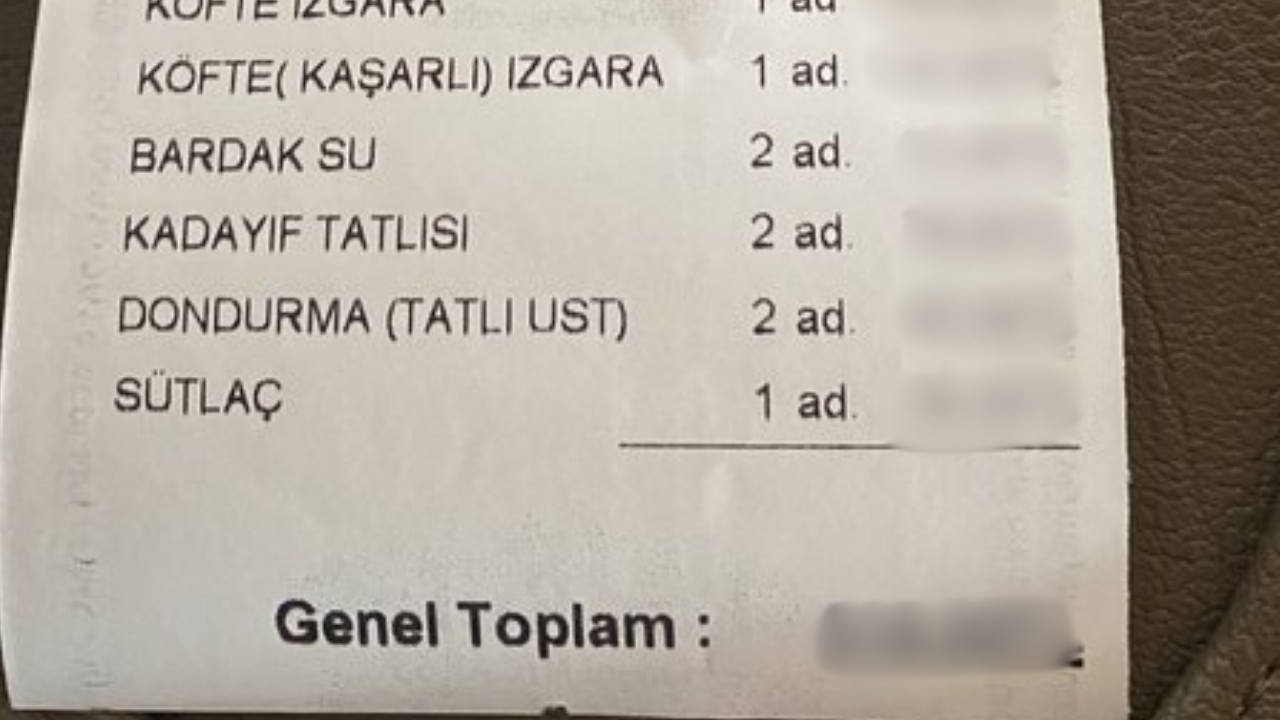 İBB’ye Ait Küçük Çamlıca Tesisleri’ne Gelen 3 Kişilik Yemek Hesabı Görenleri Şaşkına Çevirdi