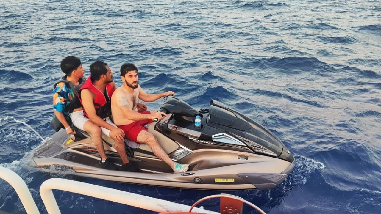 Jet Ski ile Bodrum’dan Yunanistan’a Kaçmaya Çalıştılar!