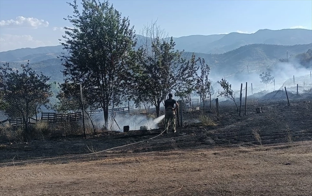 Ankara’nın Kızılcahamam ilçesinde çıkan yangın söndürüldü