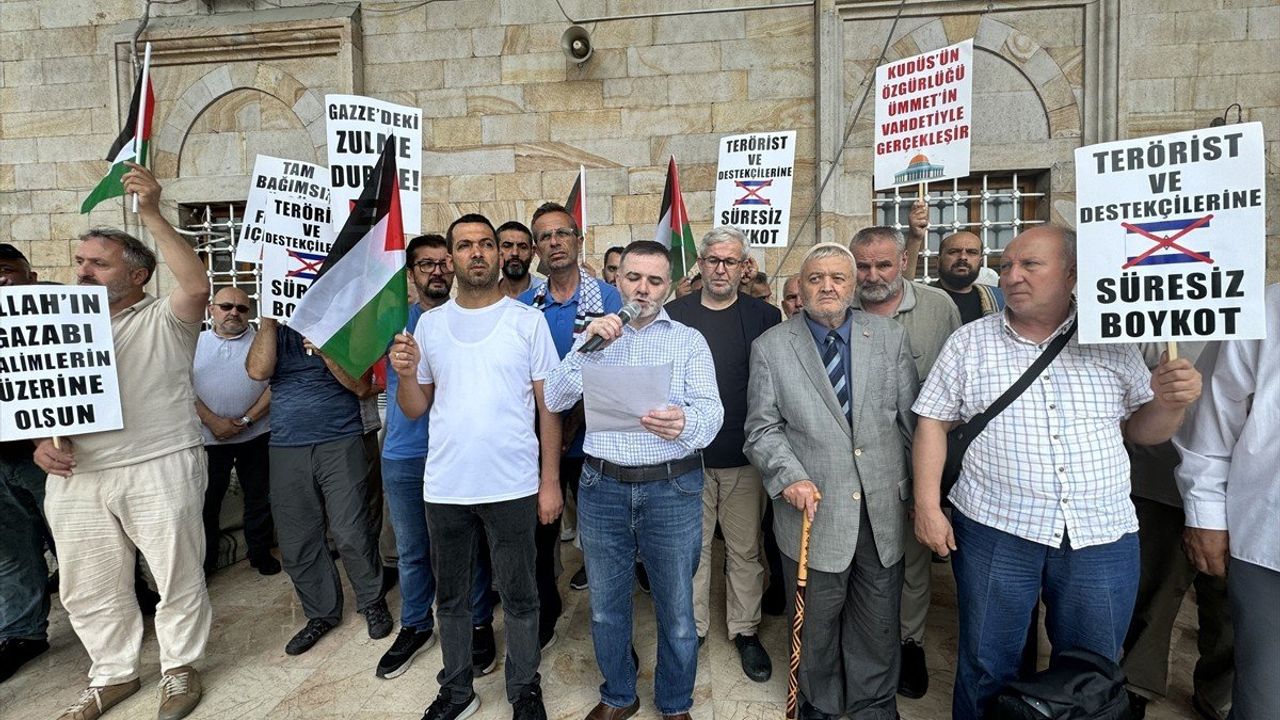 Sakarya’da Netanyahu’nun Konuşmasına Protesto