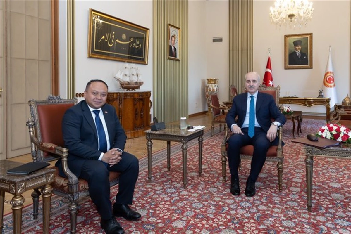 TBMM Başkanı Numan Kurtulmuş, Endonezya Büyükelçisini Kabul Etti