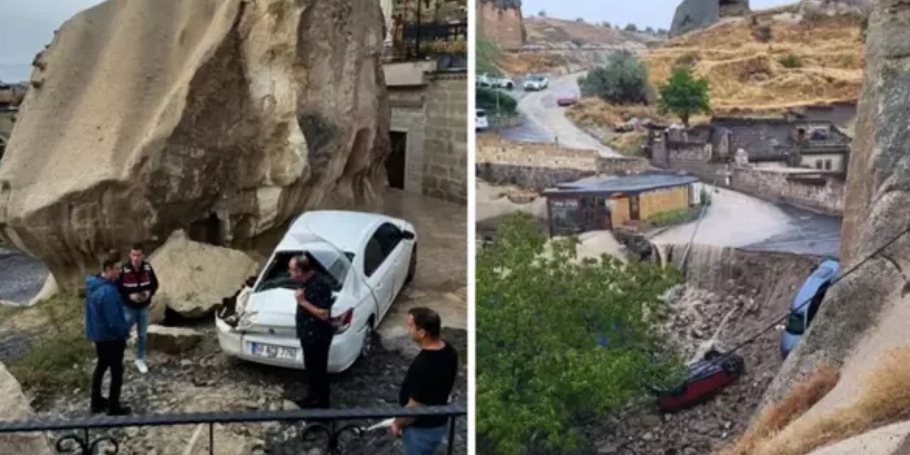 Nevşehir’de sel felaketi:Turistik Kapadokya bölgesi sele teslim oldu