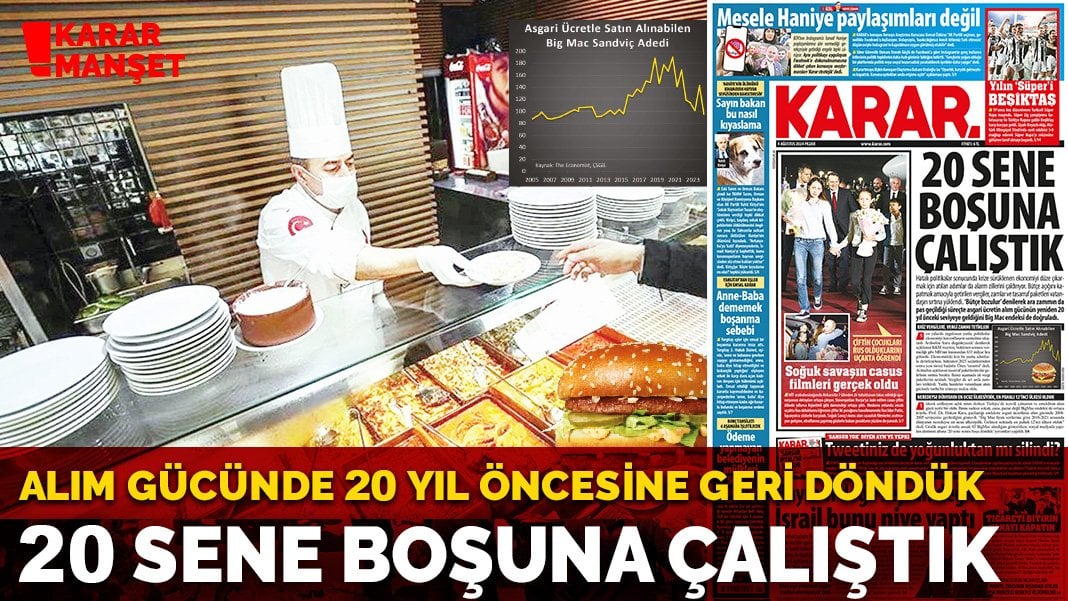 Alım gücünde 20 yıl öncesine geri döndük: 20 sene boşuna çalıştık