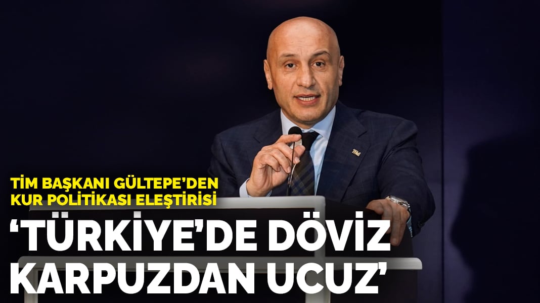 TİM Başkanı Gültepe’den kur politikası eleştirisi: Türkiye’de döviz karpuzdan ucuz