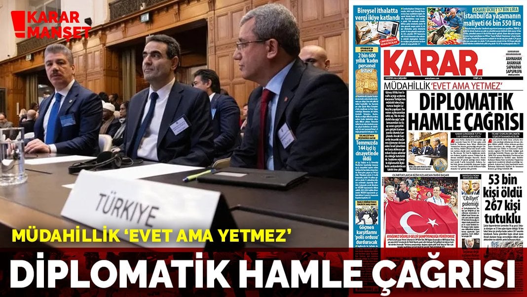 Müdahillik ‘evet ama yetmez’: Diplomatik hamle çağrısı