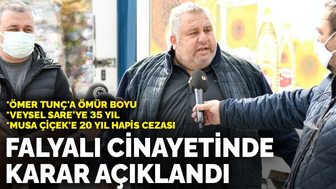 Halil Falyalı cinayetinde  karar açıklandı