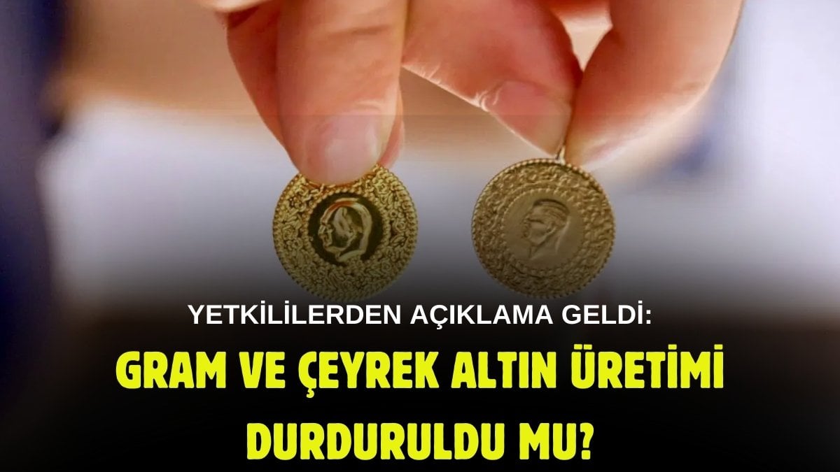 İslam Memiş yasaklanacak demişti! Gram ve çeyrek altın üretimi durduruldu mu? Açıklama geldi