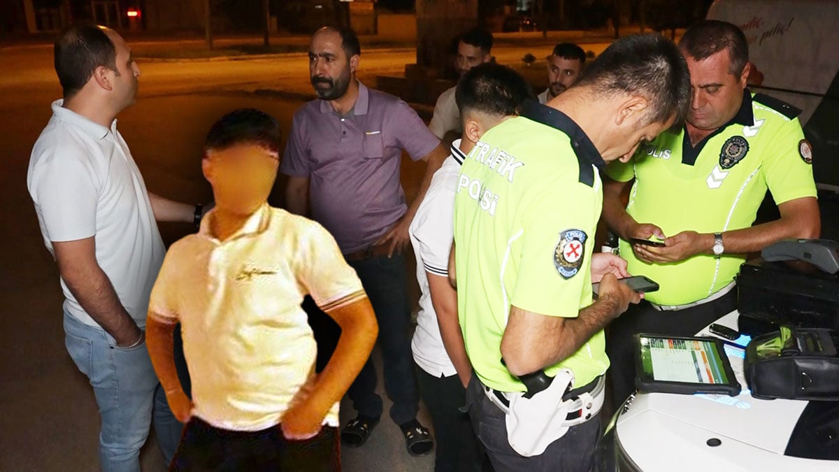 Aracını 15 yaşındaki çocuğuna sürdürüyordu: Savunması ‘Pes dedirtti! Polis çevirmesini görünce apar topar kaçmaya çalıştı