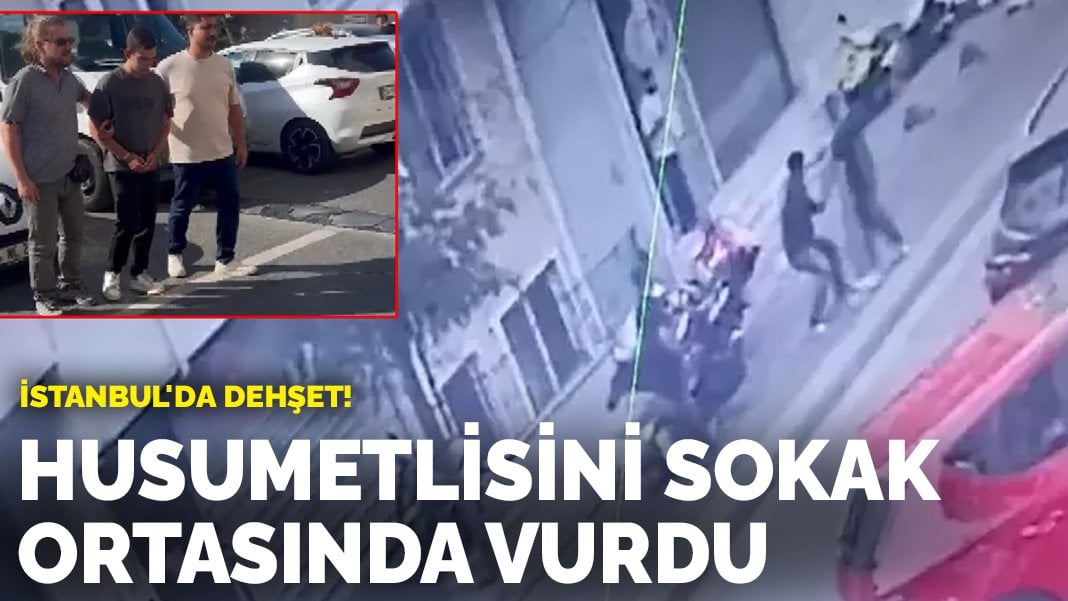 İstanbul’da dehşet! Husumetlisini sokak ortasında başından vurdu