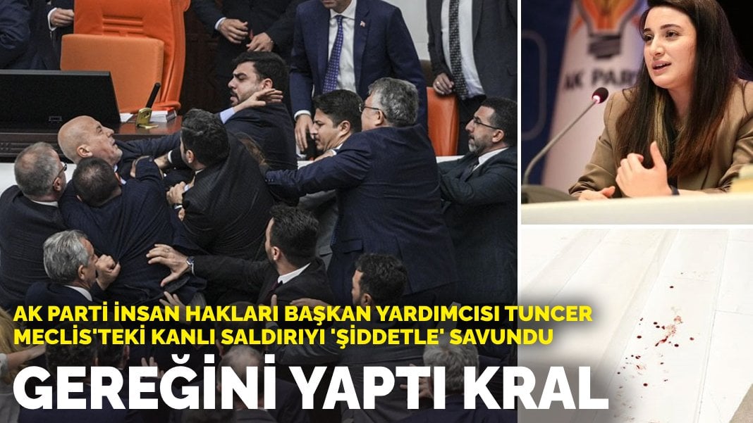 AK Parti İnsan Hakları Başkan Yardımcısı Tuncer, Meclis’teki kanlı saldırıyı ‘şiddetle’ savundu: Gereğini yaptı kral