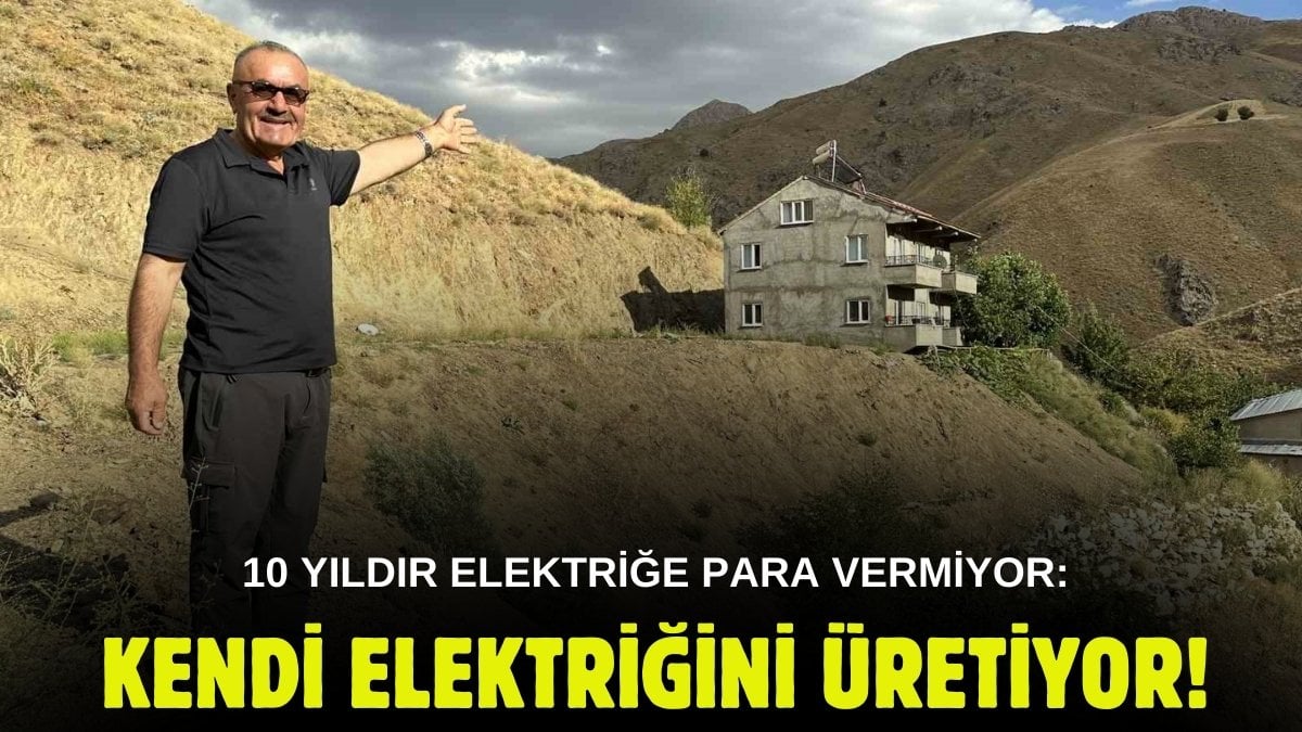 Köy evine yaptı, 10 yıldır elektriğe para ödemiyor! Araştırdı, çözümü buldu: Yaz kış kesintisiz kullanıyor