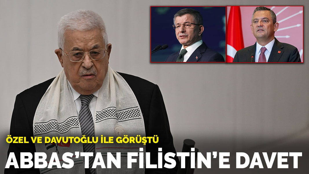 Filistin Devlet Başkanı Abbas, Özel ve Davutoğlu’nu Filistin’e davet etti