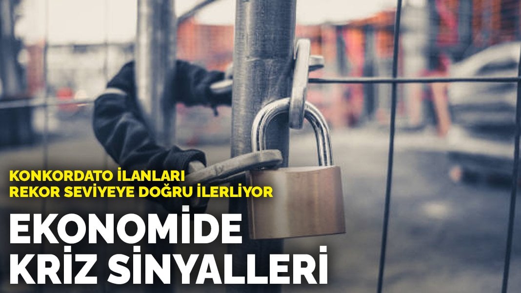 Konkordato ilanları rekor seviyeye doğru ilerliyor: Ekonomide kriz sinyalleri