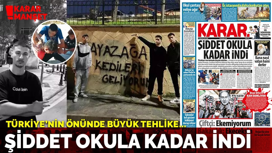 Şiddet okula kadar indi