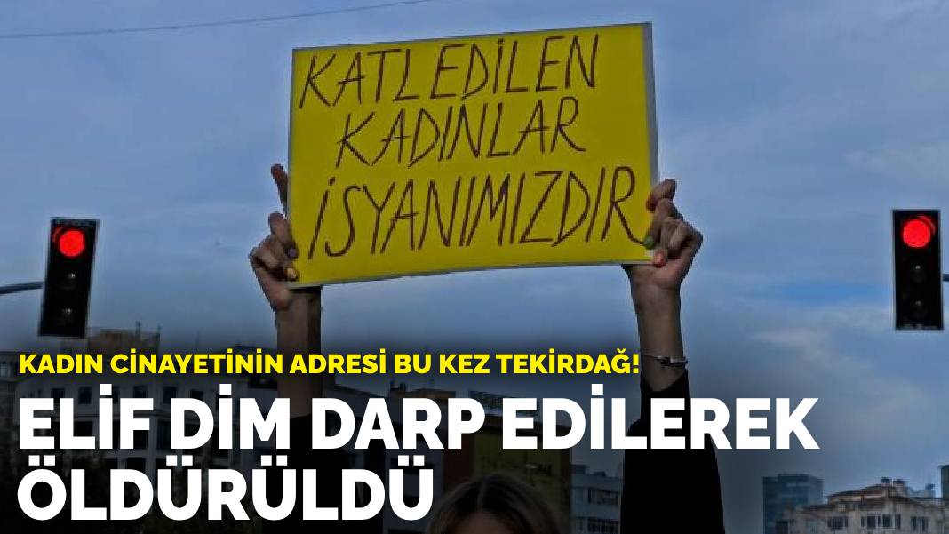 Kadın cinayetinin adresi bu kez Tekirdağ! Eşini darp ederek öldürdü