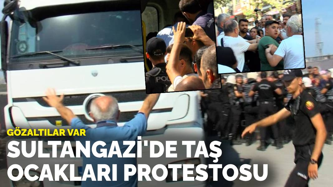 Sultangazi’de taş ocakları protestosu: Gözaltılar var