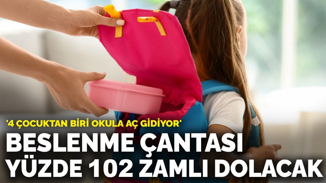 Beslenme çantası yüzde 102 zamlı dolacak