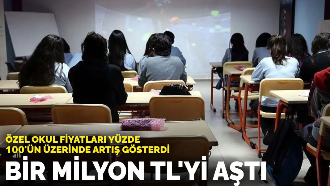 Özel okul fiyatları yüzde 100’ün üzerinde artış gösterdi: Bir milyon TL’yi aştı