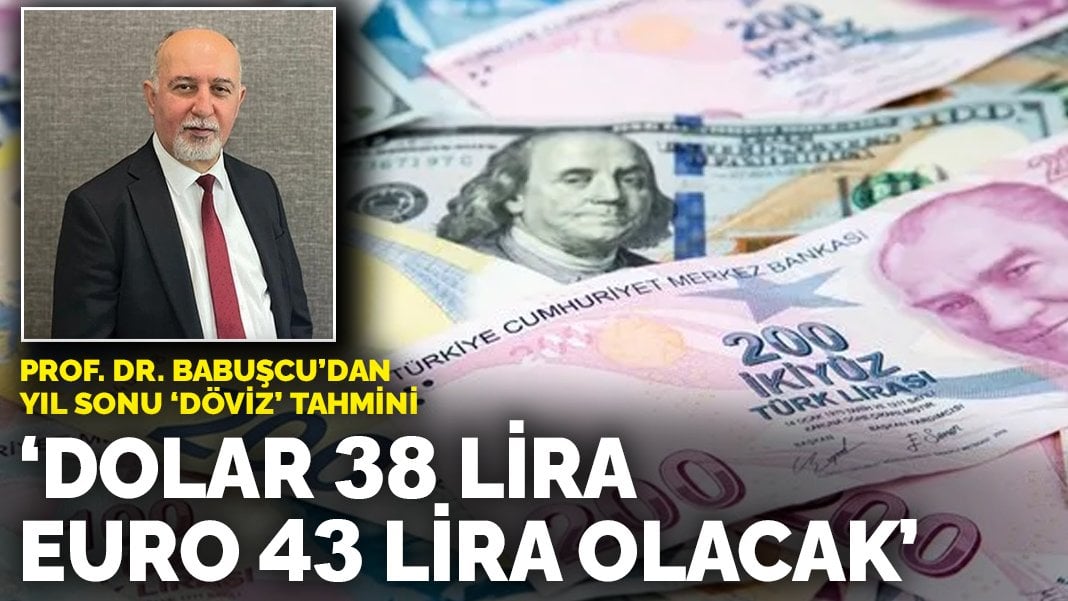 Prof. Dr. Babuşcu’dan yıl sonu döviz tahmini: Dolar ve euro piyasaları sarsacak!