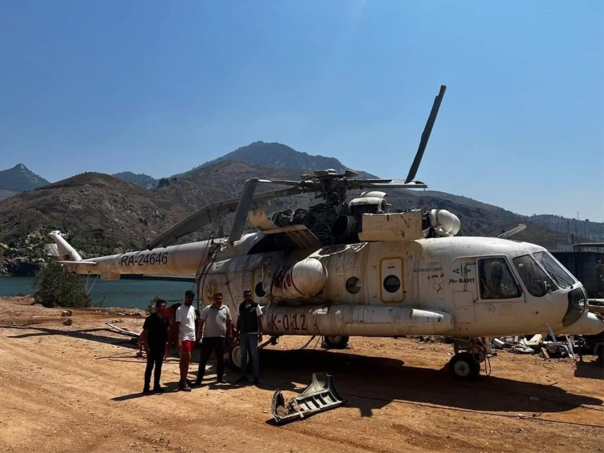 Adana’da düşen helikopter parçaları Rusya’ya gönderilecek