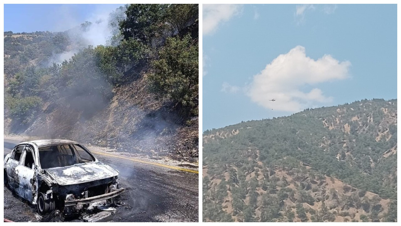 Aydın’da Araç Yangını Ormana Sıçradı