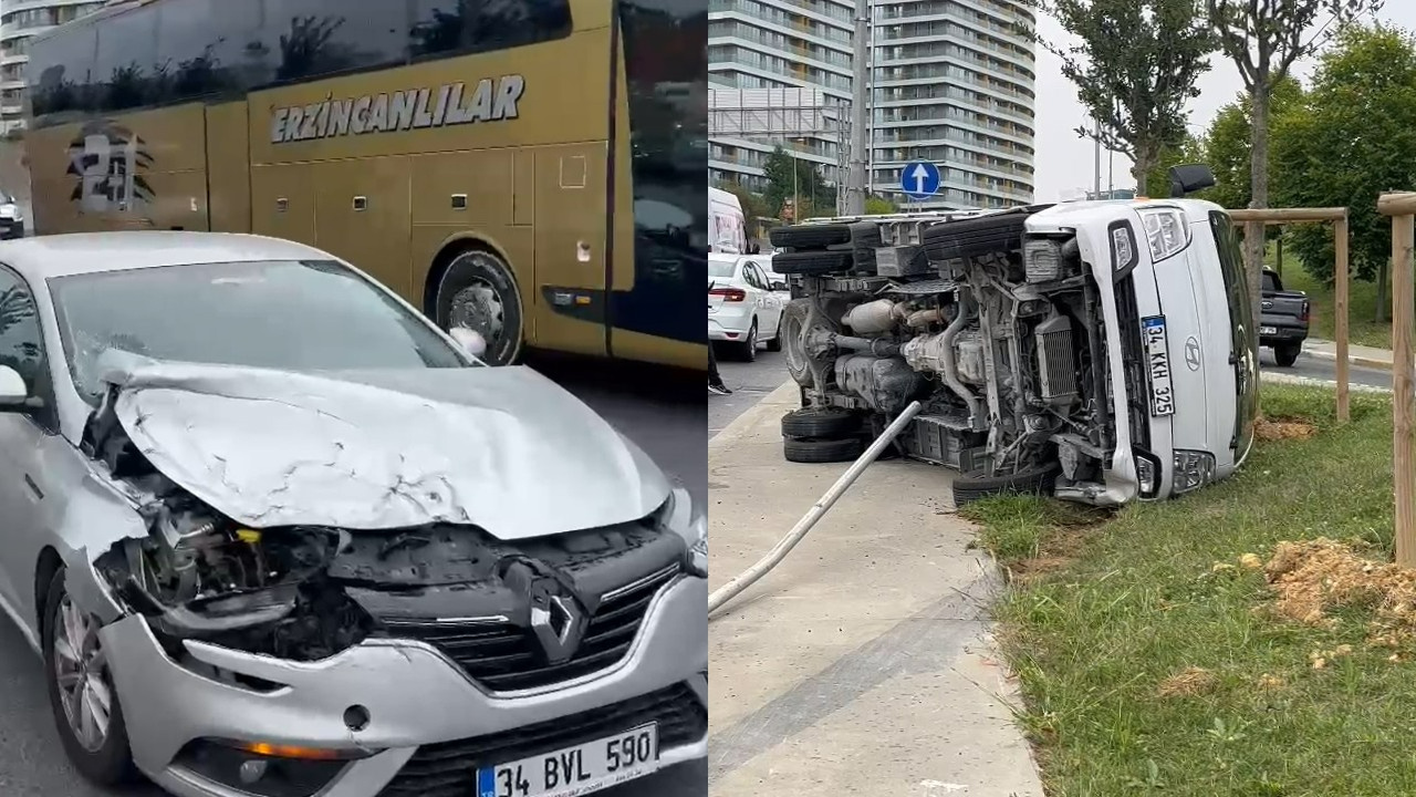 Bağcılar’da Otomobil ile Kamyonet Çarpıştı: 3 Yaralı