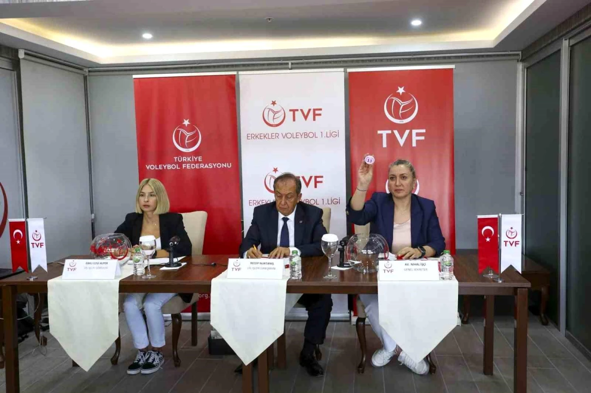 TVF Erkekler Voleybol 1. Ligi 2024-2025 Sezonu Fikstür Çekimi Yapıldı