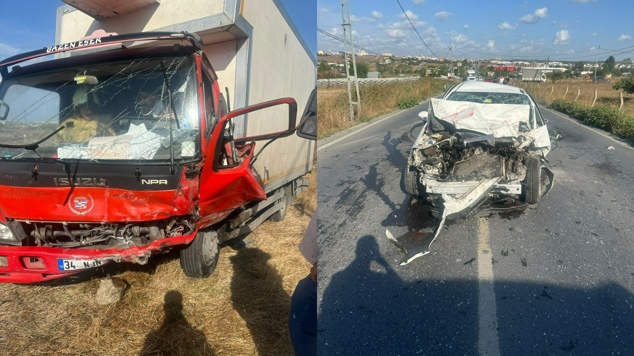 İstanbul’da Hatalı Sollama Kazaya Neden Oldu: Araç İçerisinde Sıkıştılar