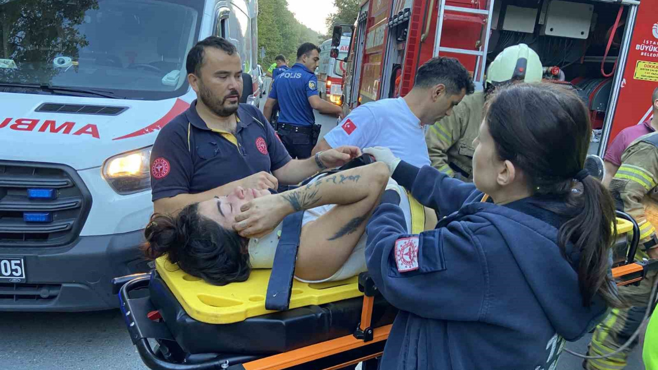 İstanbul’da Kaza! Otomobil Ormanlık Alana Uçtu: 2 Yaralı