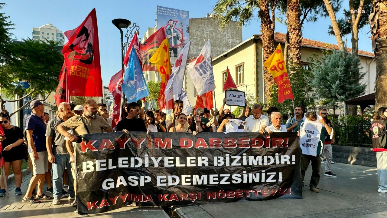 İzmir’de, Hakkari Belediyesi’ne Kayyum Atanması Protesto Edildi