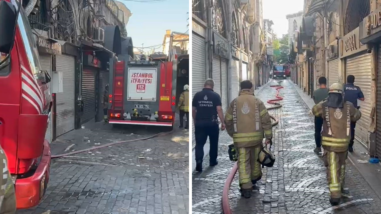 Kapalıçarşı’da Korkutan Yangın