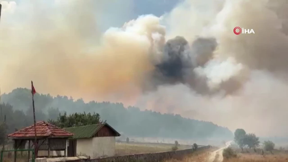 Kızılcahamam’da ormanlık alanda yangın çıktı