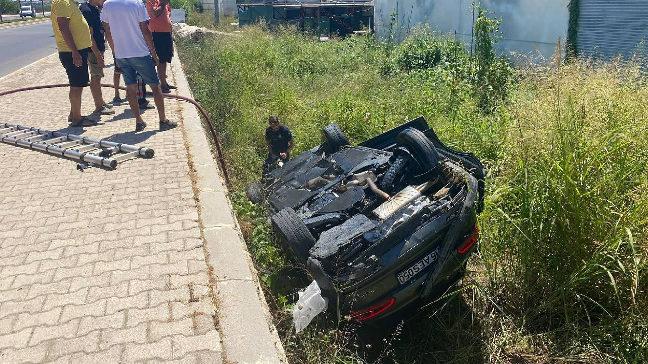 Otomobil Şarampole Uçtu; İnceleme Başlatıldı