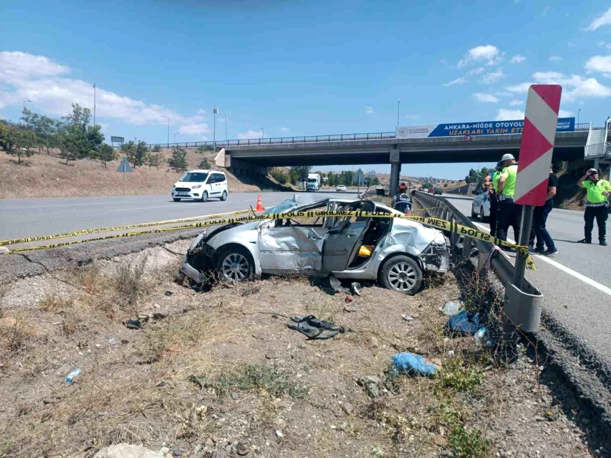 Ankara’da Kontrolden Çıkan Otomobil Takla Attı: 1 Ölü, 3 Yaralı