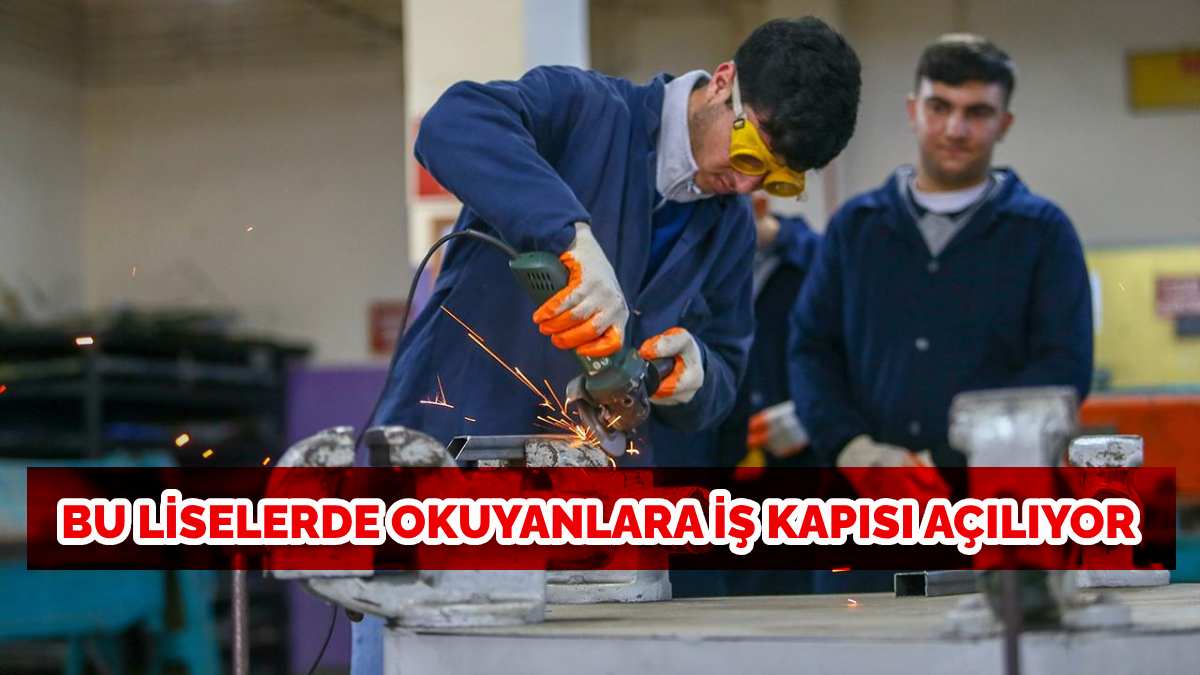 Bu liselerden mezun olan hemen iş buluyor! Asgari ücretin yüzde 50’si kadar ücret, sigorta avantajı… Bakan Tekin duyurdu