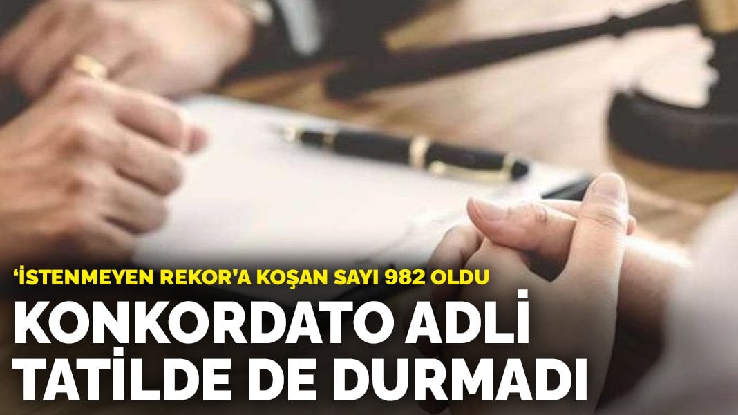 Konkordato adli tatilde de durmadı: ‘İstenmeyen rekor’a koşan sayı 982 oldu