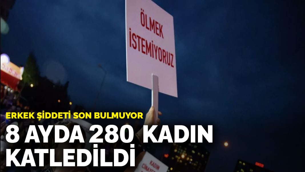 Erkek şiddeti son bulmuyor: 8 ayda 280 kadın katledildi