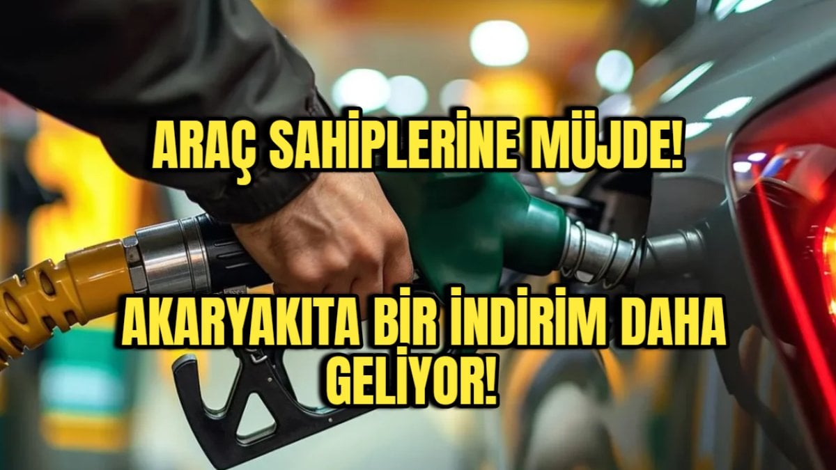 Sürücüler müjde, akaryakıta bir indirim daha geliyor! Bu geceden itibaren geçerli olacak