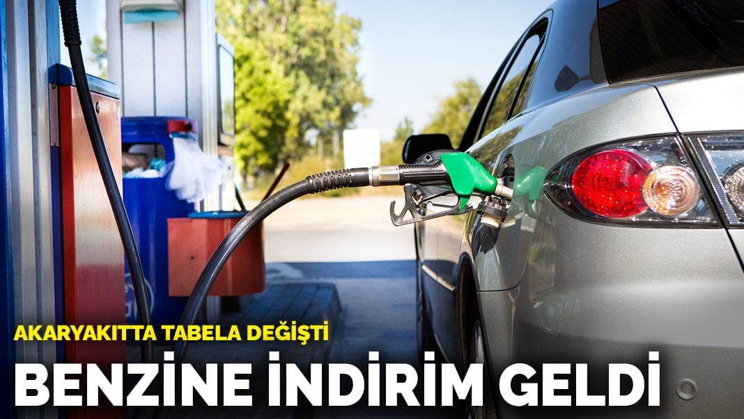 Akaryakıtta tabela değişti: Benzine indirim geldi