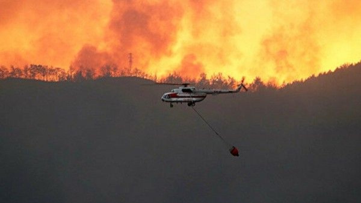 Bursa-Kütahya-Balıkesir sınırında korkutan orman yangını: Ekipler seferber oldu