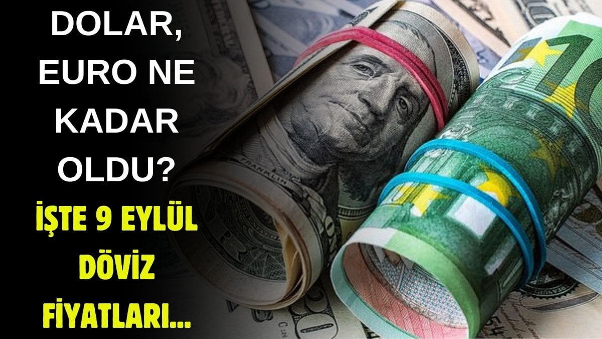 Dolar ve Euro’da haftanın ilk gününe hareketli başladı! Yatırımcıların gözü Dolar ve Euro’da… 9 Eylül 2024 döviz kurları