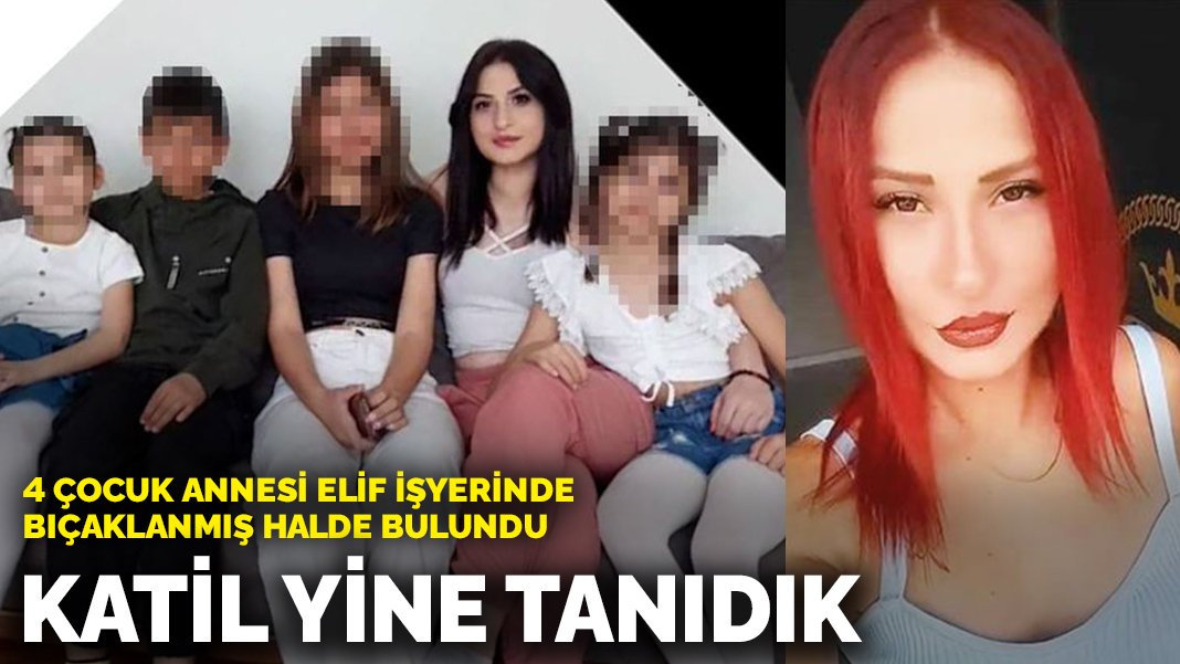 4 çocuk annesi Elif işyerinde bıçaklanmış halde bulundu: Katil yine tanıdık