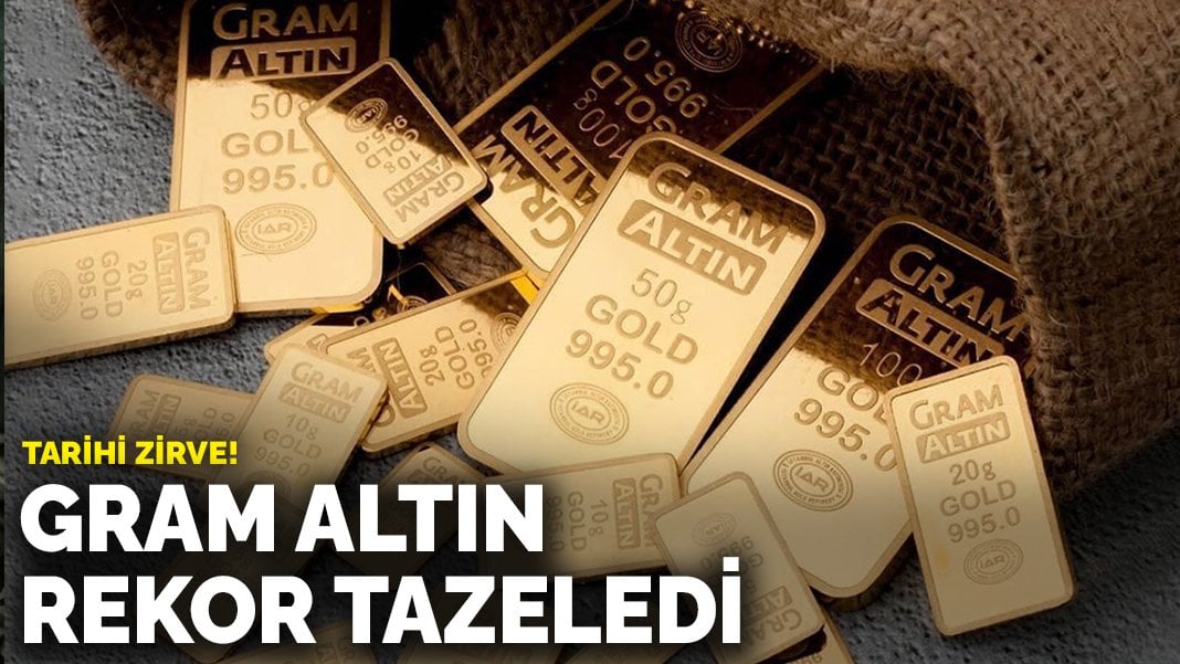 Tarihi zirve! Gram altın rekor tazeledi