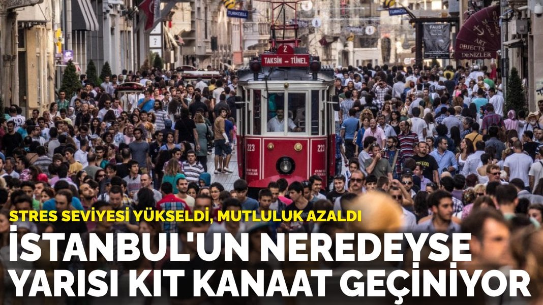 Stres seviyesi yükseldi, mutluluk azaldı: İstanbul’un neredeyse yarısı kıt kanaat geçiniyor