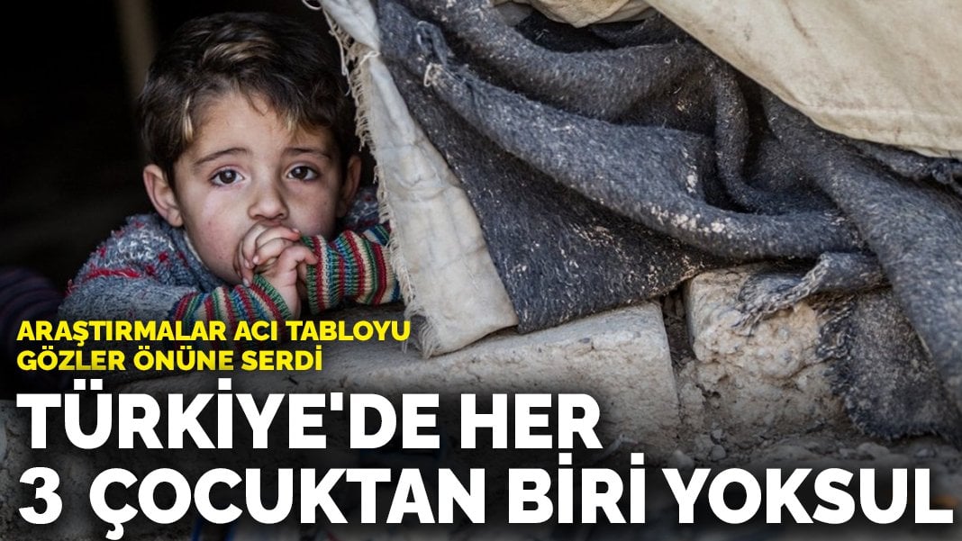 Türkiye’de her 3 çocuktan biri yoksul