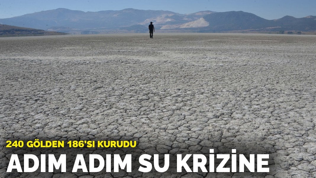 Adım adım su krizine: 240 gölden 186’sı kurudu